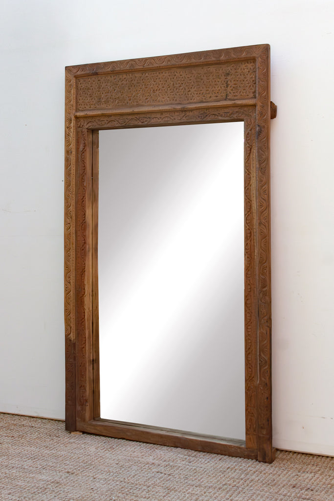 20th Century Oxidized Doorway Floor Mirror (Trade)