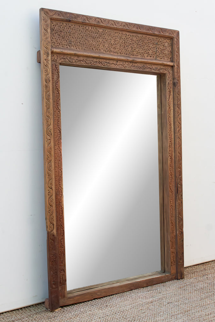 20th Century Oxidized Doorway Floor Mirror (Trade)