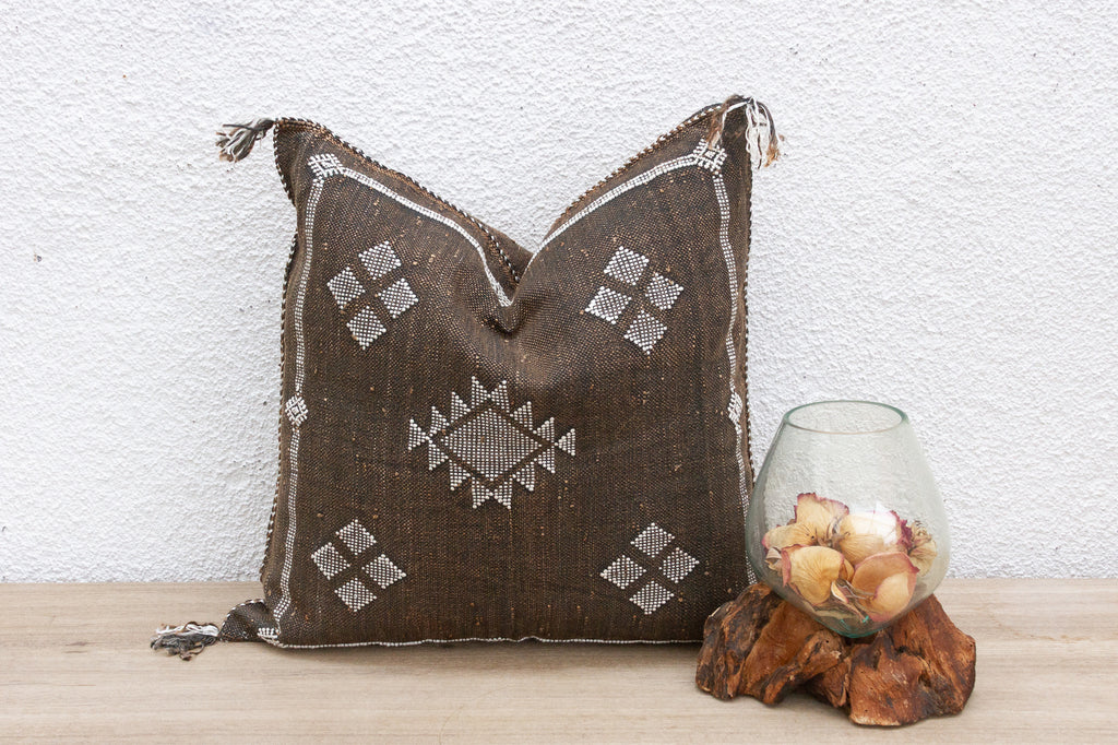 Nomadic Noir Silk Rug Pillow