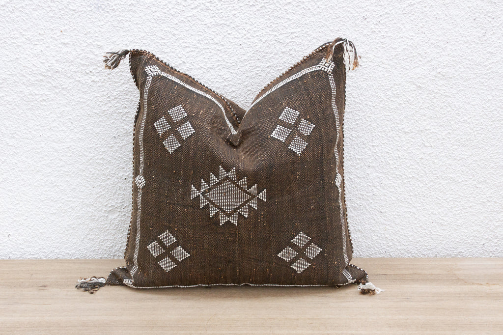 Nomadic Noir Silk Rug Pillow