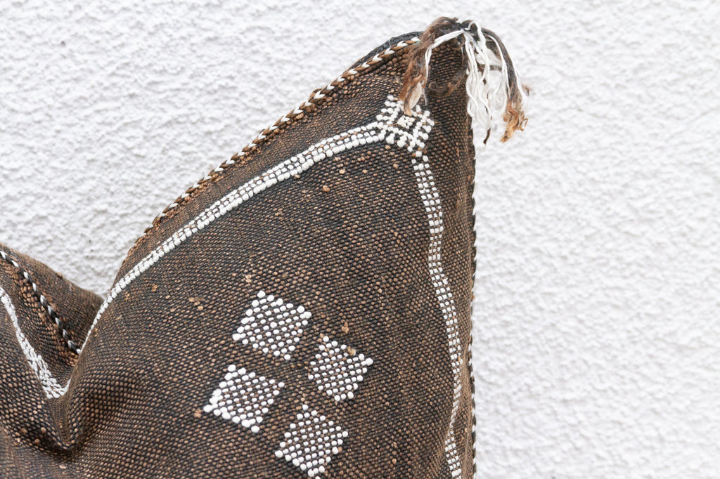 Nomadic Noir Silk Rug Pillow