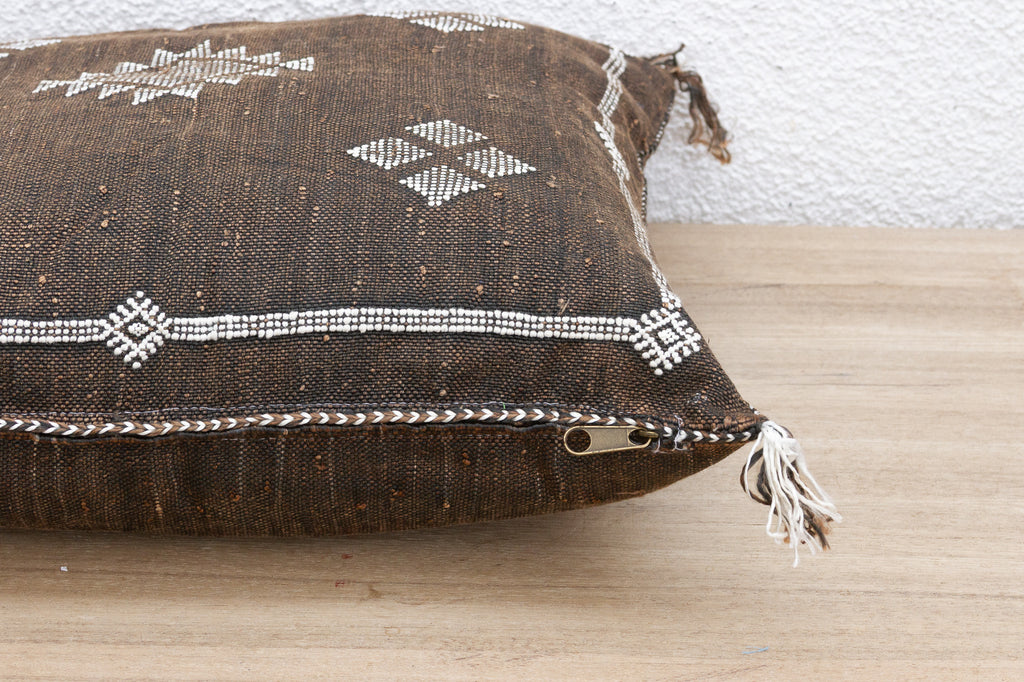 Nomadic Noir Silk Rug Pillow