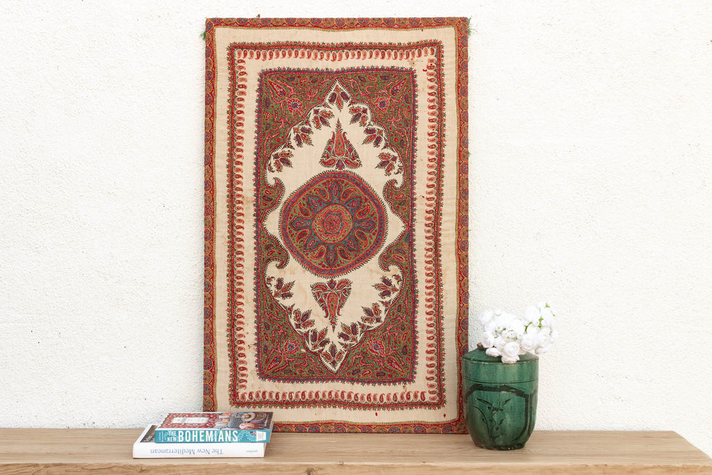 Royal Boteh Vintage Mounted Paisley Textile (Trade)