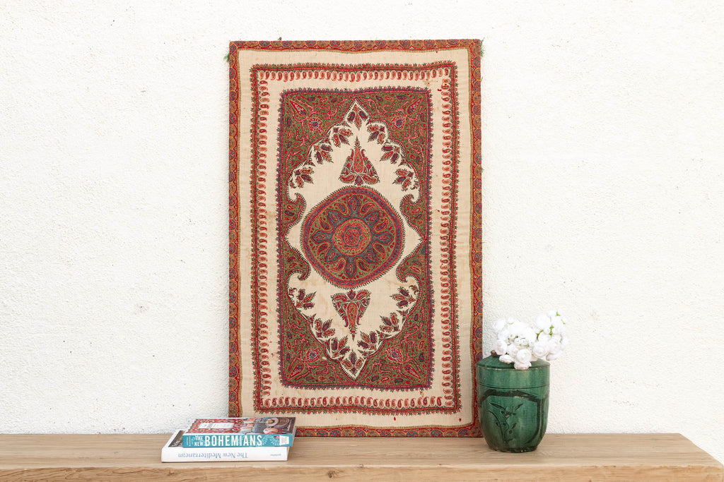 Royal Boteh Vintage Mounted Paisley Textile (Trade)