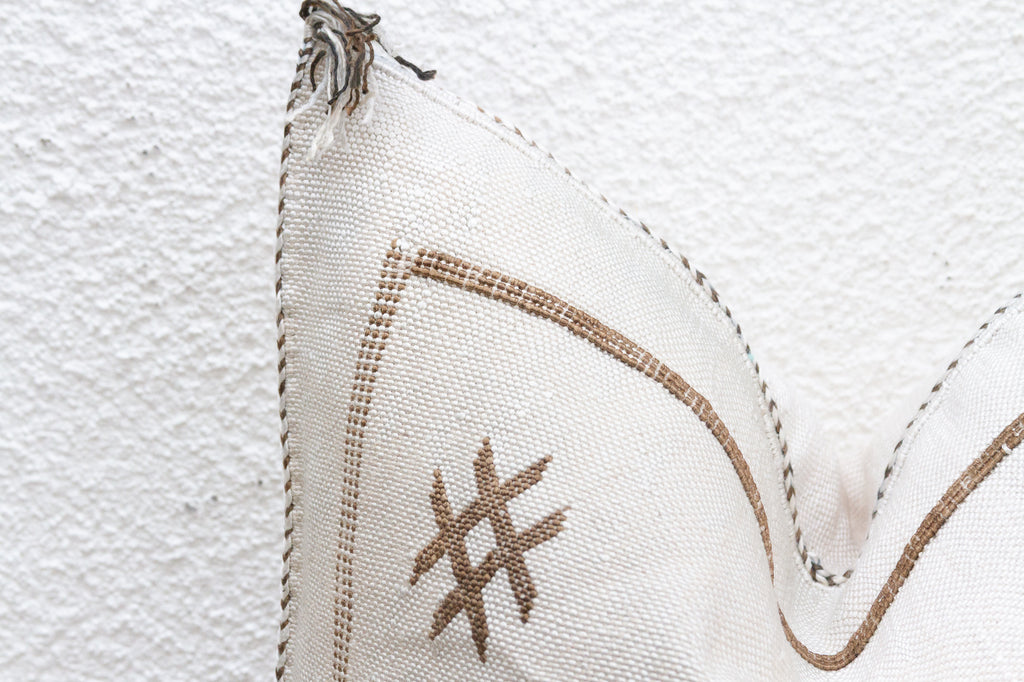 Tadelakt Dust Silk Rug Pillow