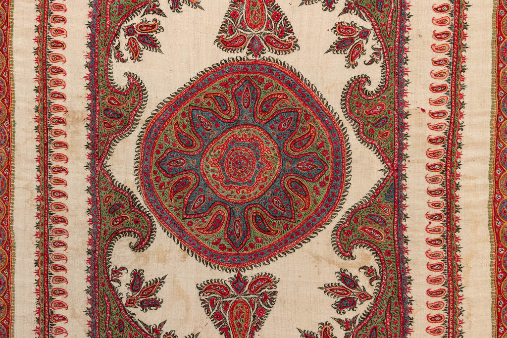 Royal Boteh Vintage Mounted Paisley Textile (Trade)