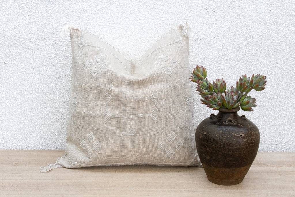 Whispering Medina Silk Rug Pillow