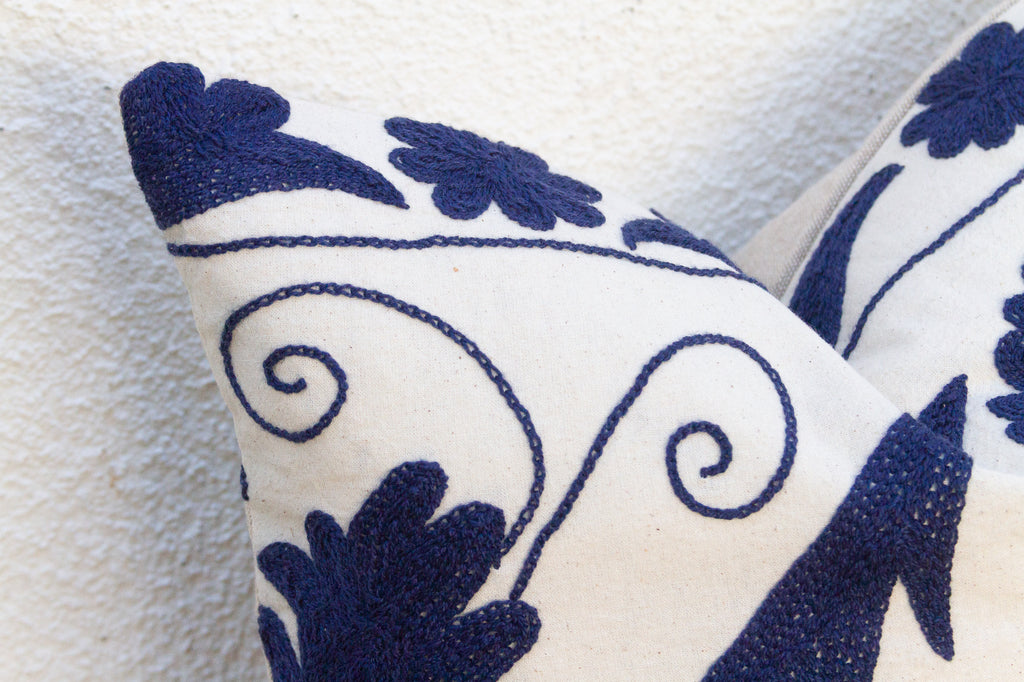 Khiva Mandala Floral Suzani Throw Pillow