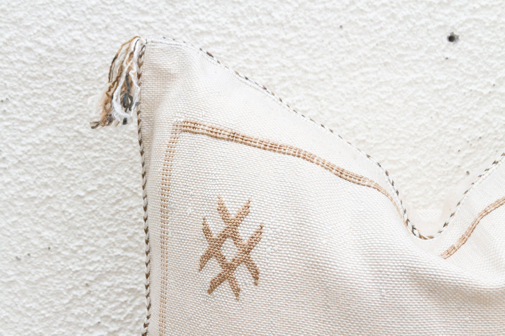 Desert Pearl Silk Rug Pillow