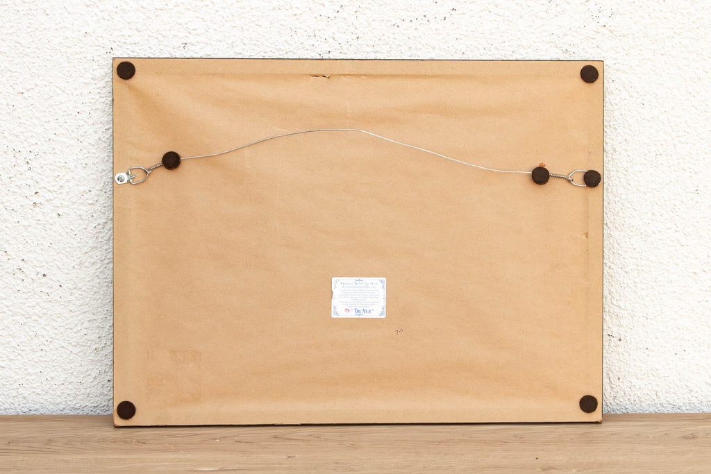 Framed Vintage Sequin Embroidery Wall Art
