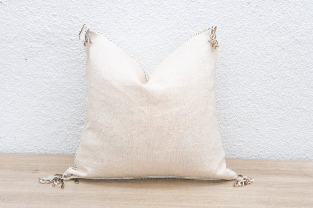 Kasbah Sand Silk Rug Pillow