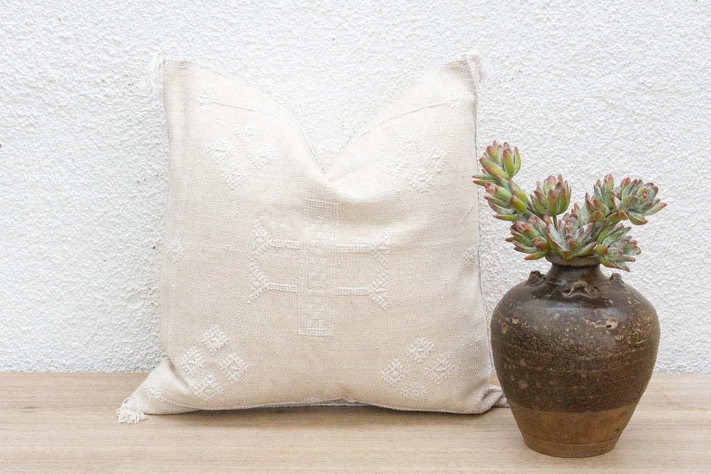 Berber Moonlight Silk Rug Pillow