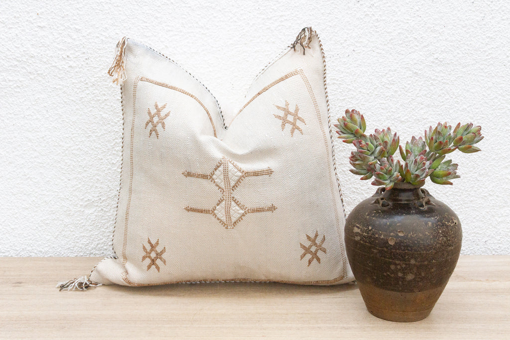 Wadi Whisper Silk Rug Pillow