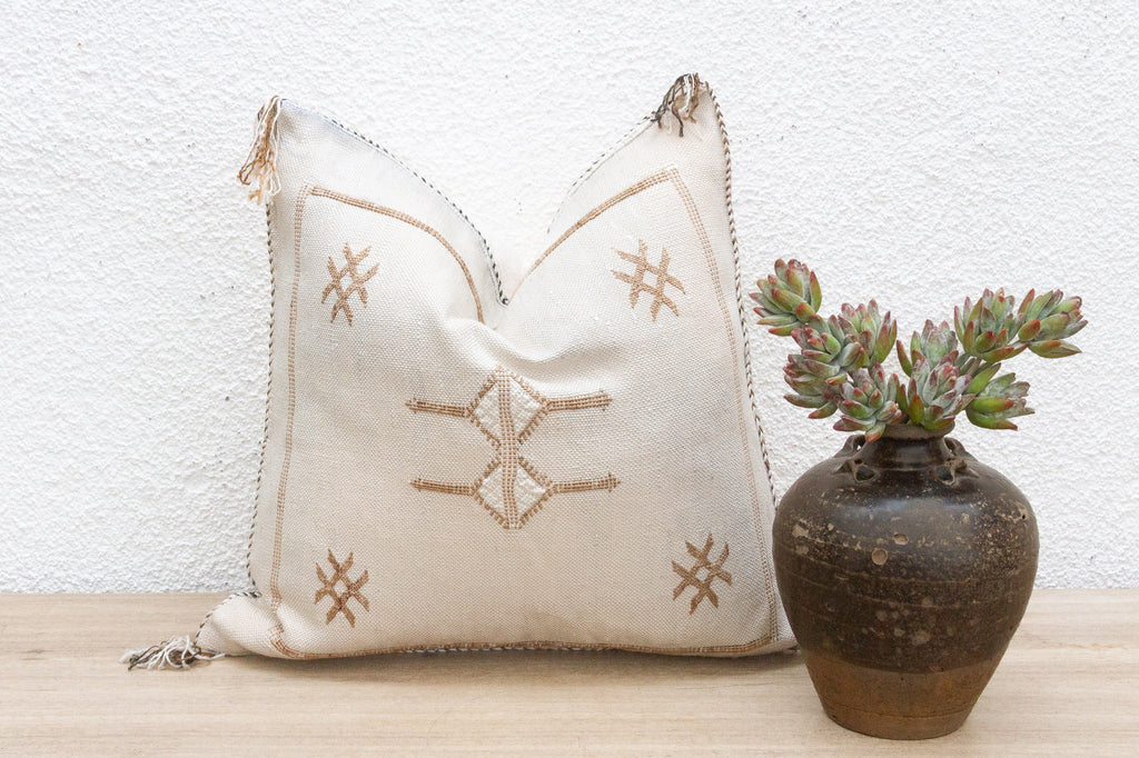 Wadi Whisper Silk Rug Pillow