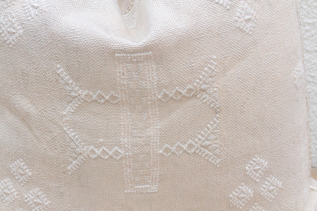 Stone Blossom Silk Rug Pillow