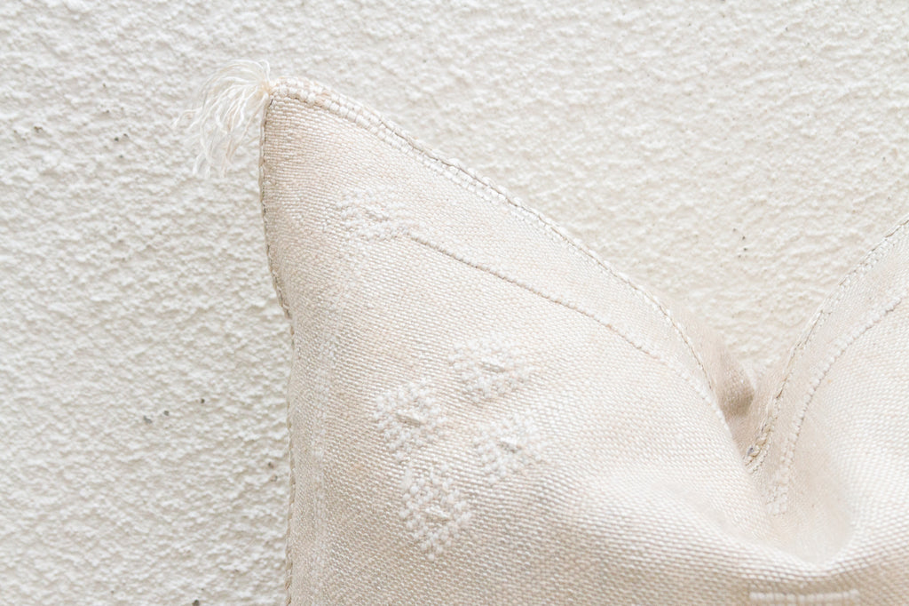 Stone Blossom Silk Rug Pillow