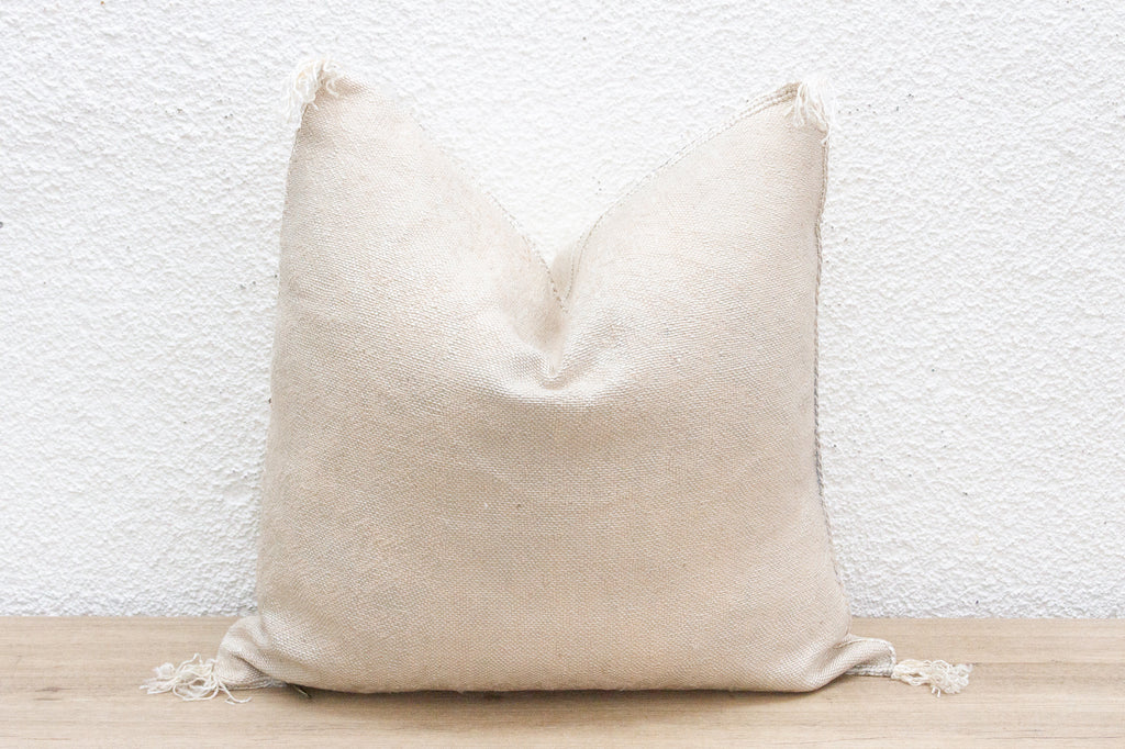 Stone Blossom Silk Rug Pillow