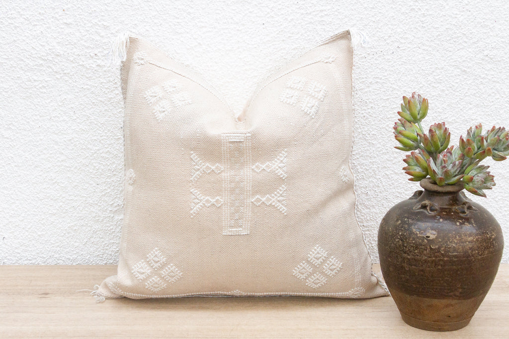 Desert Petal Silk Rug Pillow
