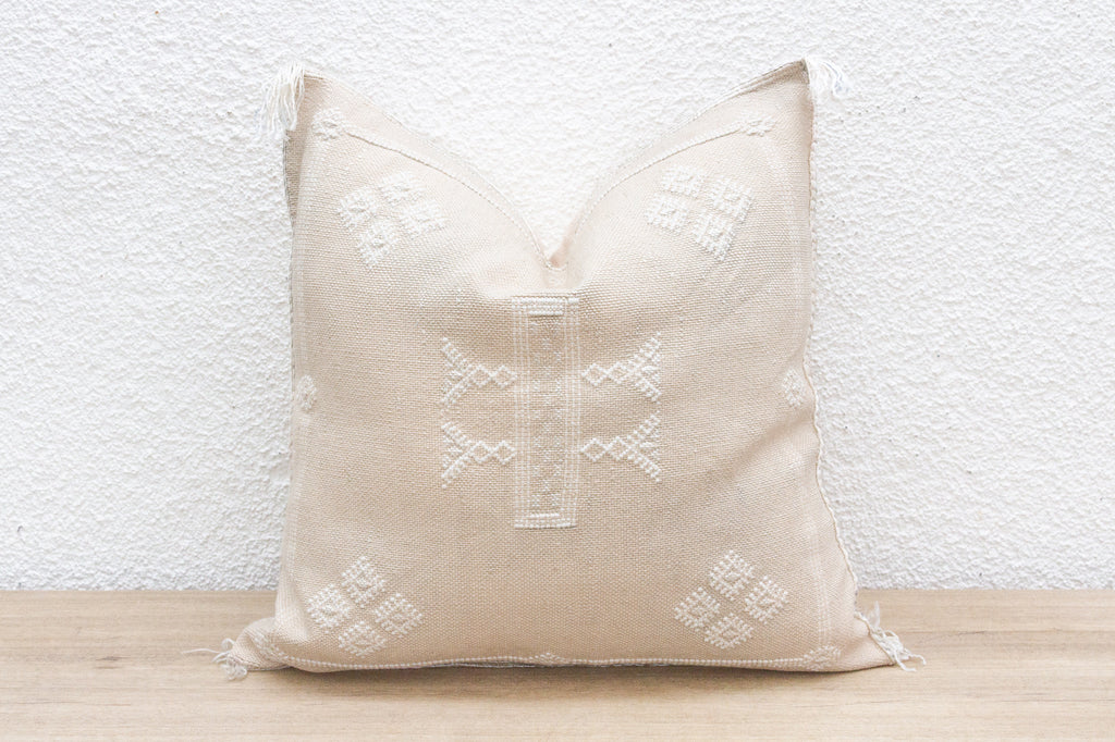 Desert Petal Silk Rug Pillow