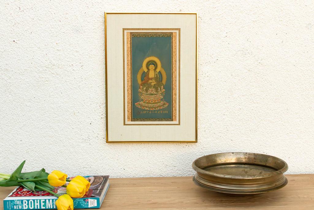 Infinite Compassion Framed Buddha Meditation Painting (Trade)