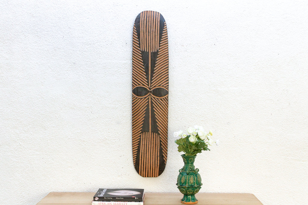 Handcarved Tribal Wall Hanging Shield (Trade)