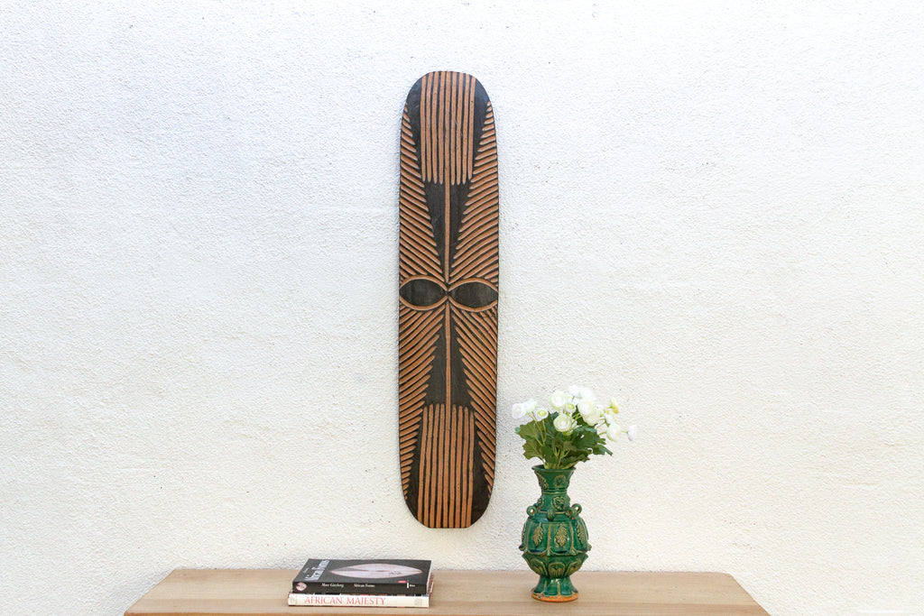 Handcarved Tribal Wall Hanging Shield (Trade)