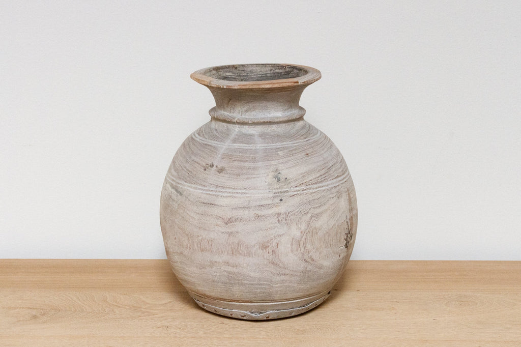 Indian Wooden Pot-Jiya (Trade)