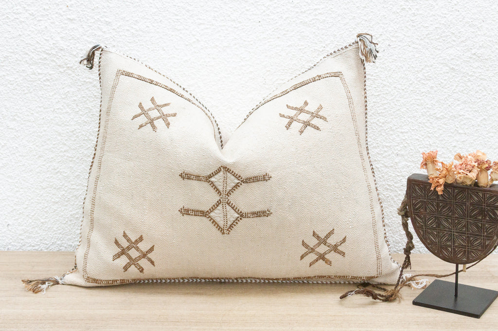 Casbah Tribal Silk Rug Lumbar Pillow