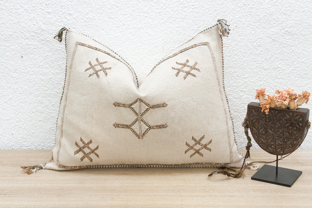 Casbah Tribal Silk Rug Lumbar Pillow