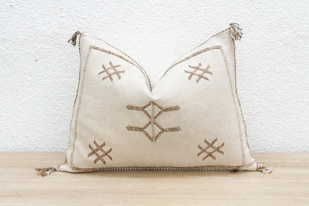 Casbah Tribal Silk Rug Lumbar Pillow