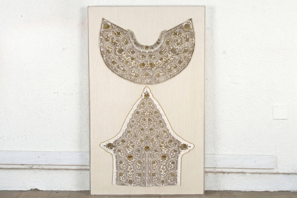 19th Century Framed Indo-Spanish Gilded Vestment (Trade)