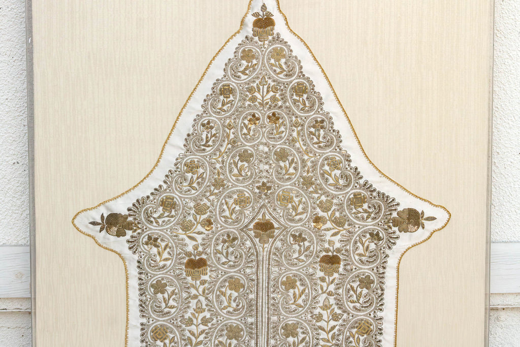 19th Century Framed Indo-Spanish Gilded Vestment (Trade)