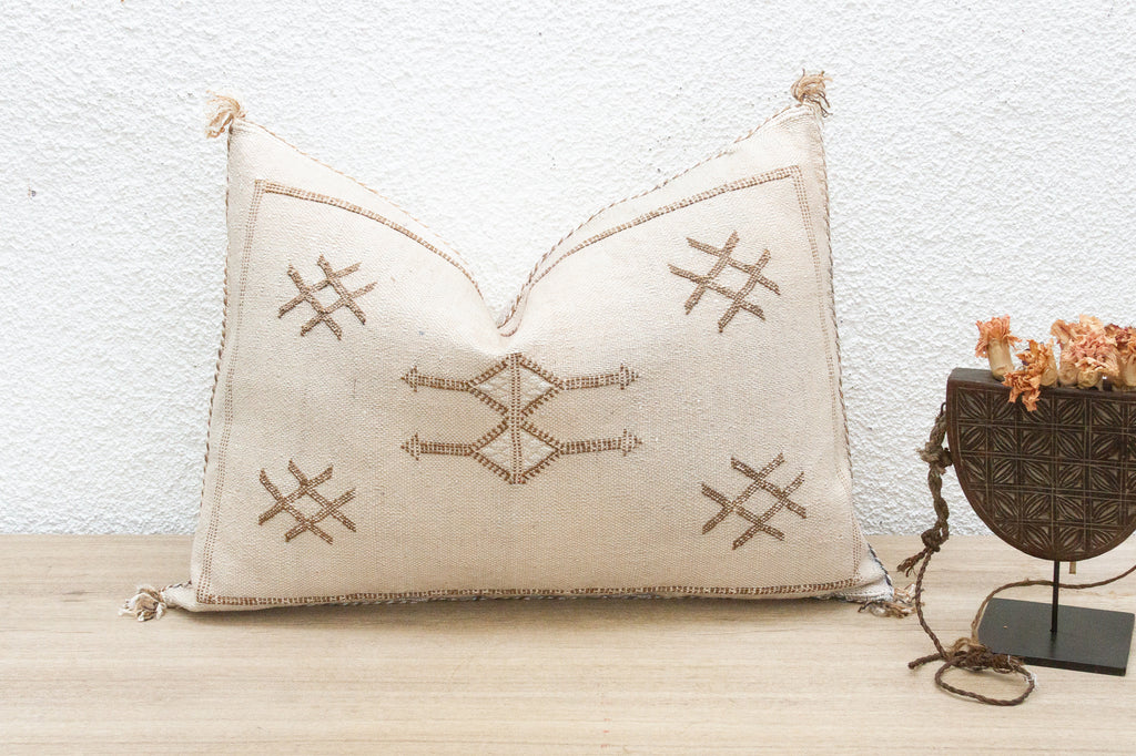 Riad Glow Silk Rug Lumbar Pillow