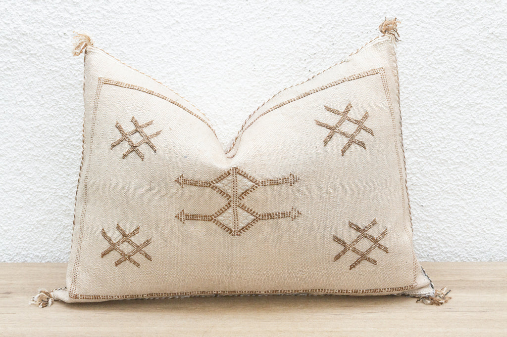 Riad Glow Silk Rug Lumbar Pillow