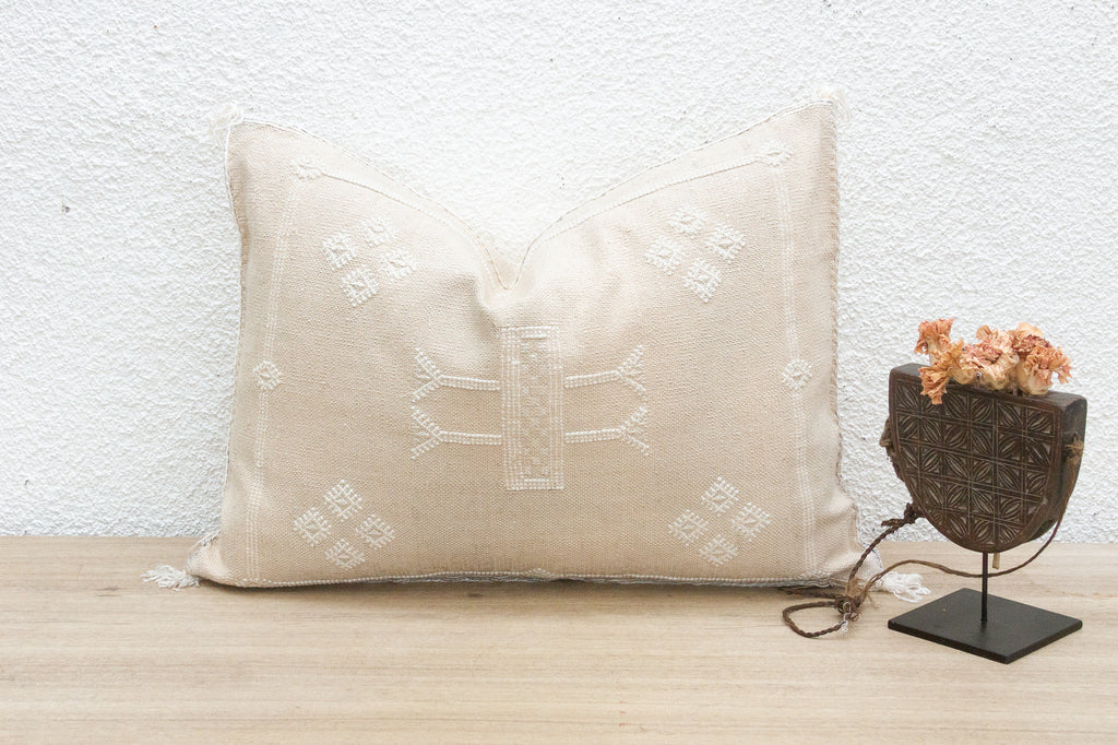 Zellige Silk Rug Lumbar Pillow