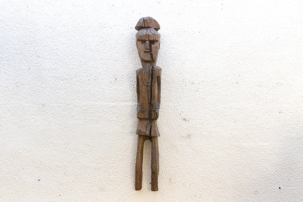 Antique Carved Wood Dolpo Ancestor