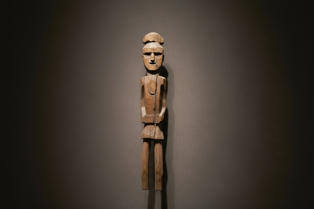 Antique Carved Wood Dolpo Ancestor