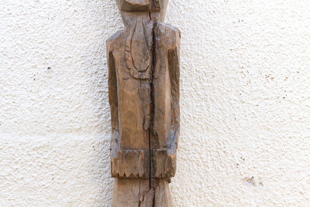 Antique Carved Wood Dolpo Ancestor