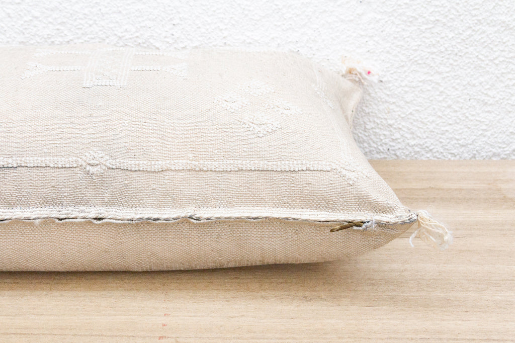 Sidi Sand Silk Rug Lumbar Pillow