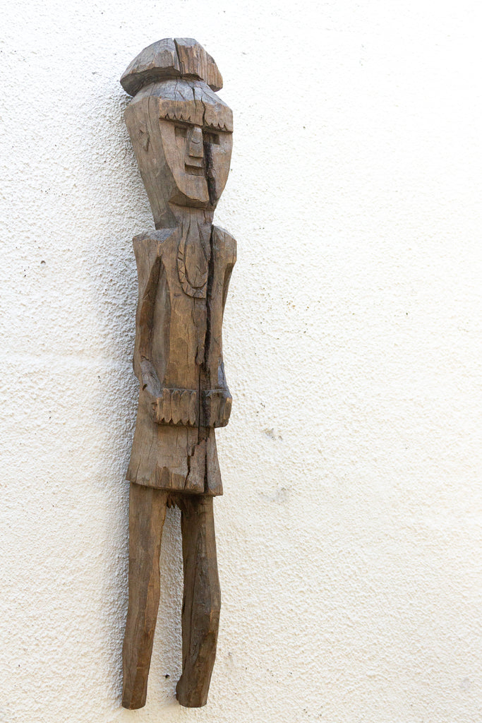Antique Carved Wood Dolpo Ancestor