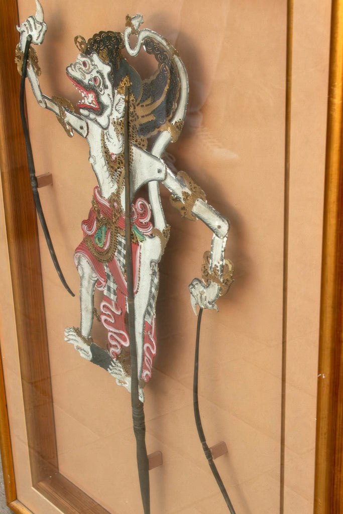 Antique Javanese Wayang Kulit Puppet Wall Art