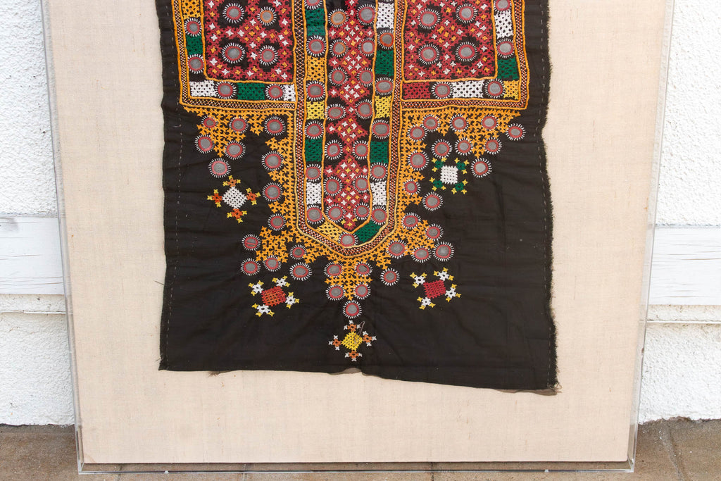 Thar Desert Framed Antique Mounted Shisha Embroidery