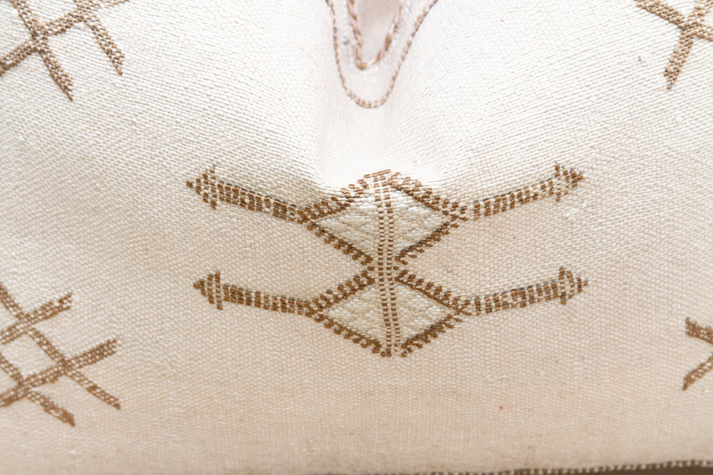 Ouira Mist Silk Rug Lumbar Pillow