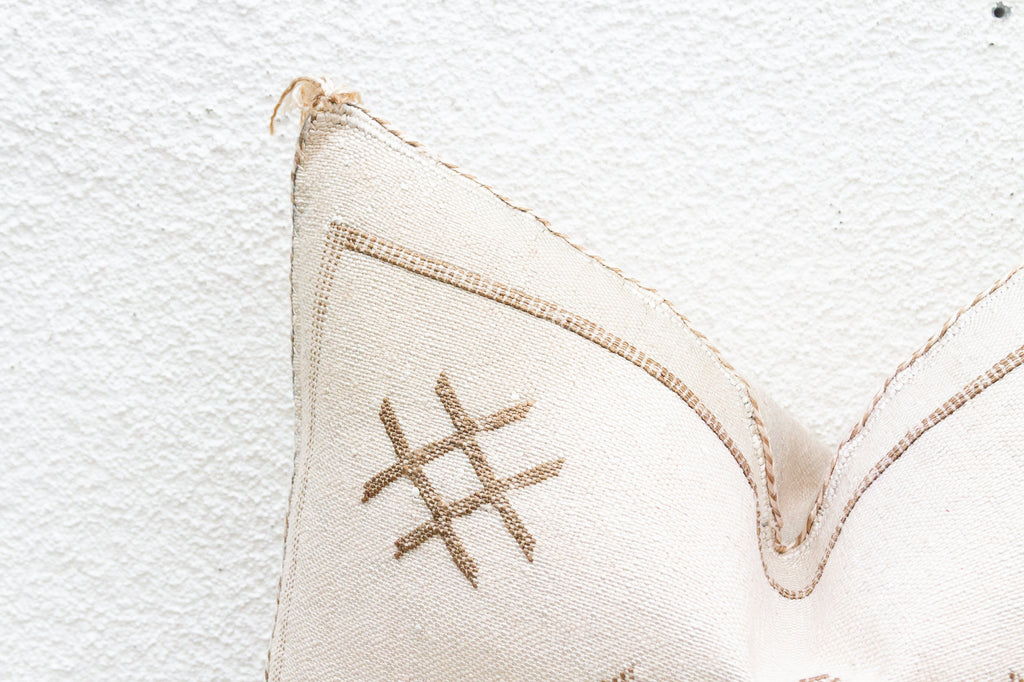 Ouira Mist Silk Rug Lumbar Pillow