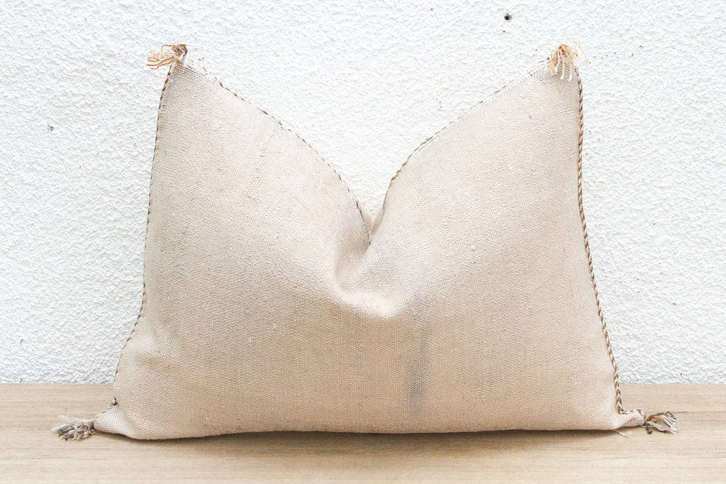 Ouira Mist Silk Rug Lumbar Pillow