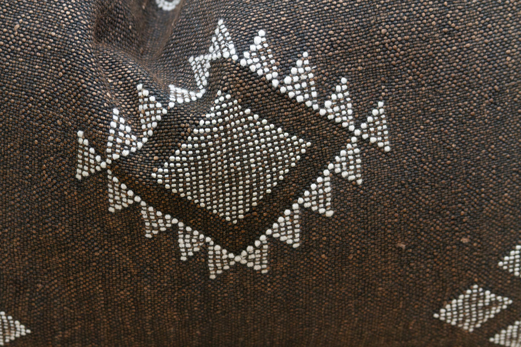 Desert Onyx Silk Rug Lumbar Pillow