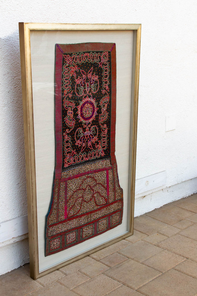 Dragon Crest, Framed Miao Ceremonial Textile (Trade)