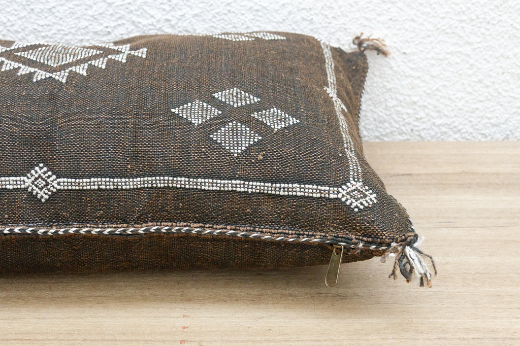 Ancient Earth Silk Rug Lumbar Pillow