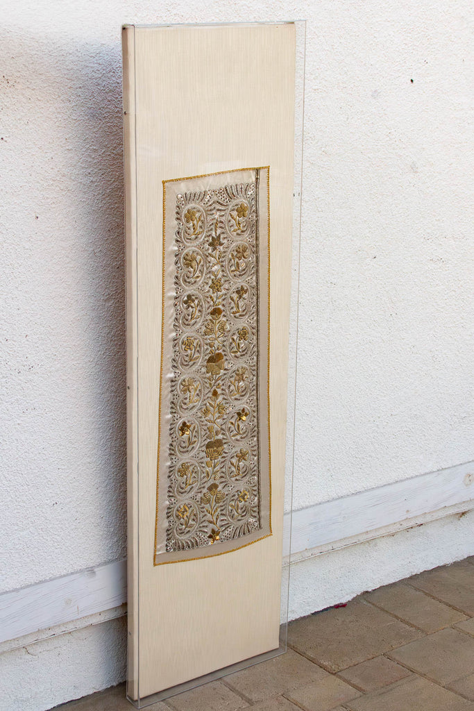 Gilded Stole, Antique Indo-Spanish Zardozi Textile (Trade)