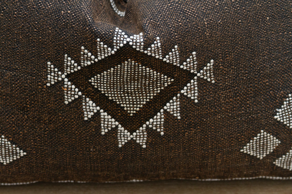 Sable Medina Silk Rug Lumbar Pillow